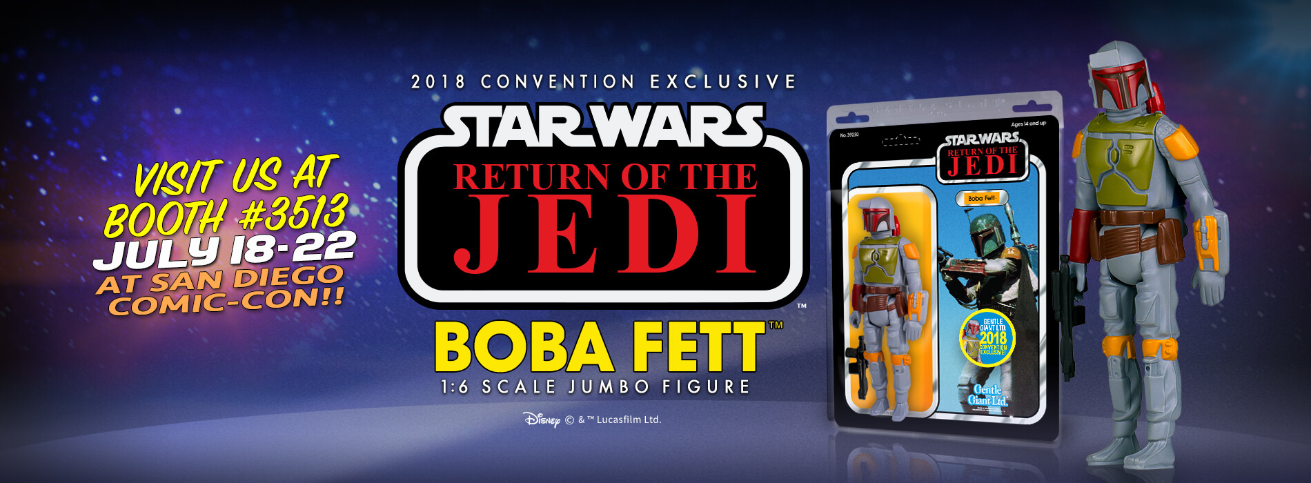 San Diego Comic Con Exclusive Announcement 1 Boba Fett STAR WARS